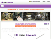 Tablet Screenshot of custom-envelopes.org